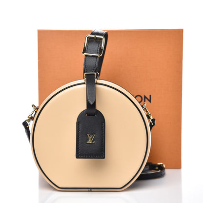 Louis Vuitton Calfskin Petite Boite Chapeau Black Beige 8 of 8