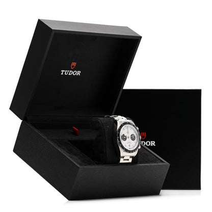 TUDOR Stainless Steel 41mm Black Bay Chronograph Panda Automatic Watch White 79360N 5 of 5