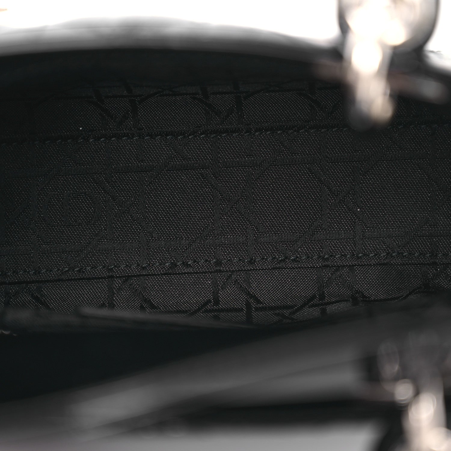 Christian Dior Patent Cannage Mini Lady Dior Black 5 of 13