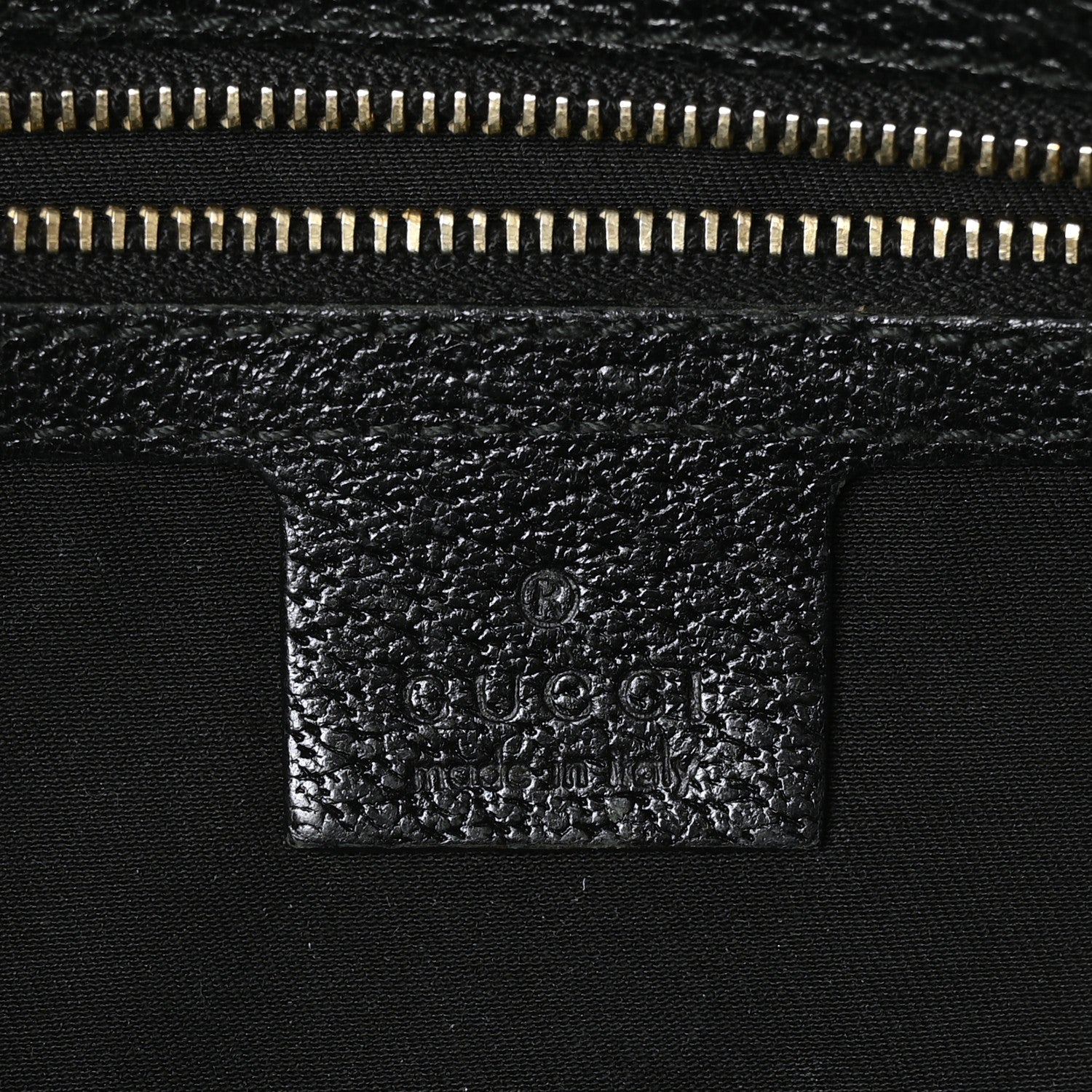 Gucci Monogram Calfskin Large Bardot Tote Black 6 of 11