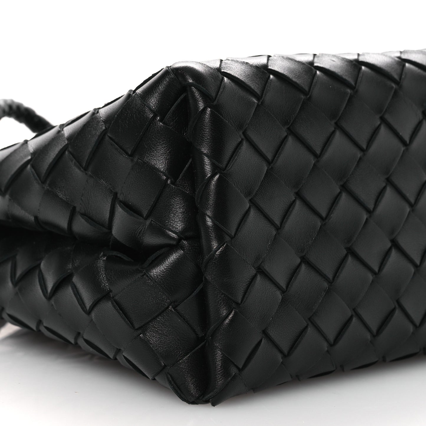 Nappa Intrecciato Small Andiamo Shoulder Bag Black