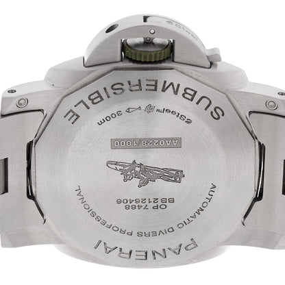 Panerai Stainless Steel 44mm Submersible Quaranta Quattro Automatic Watch Green PAM01287 4 of 6