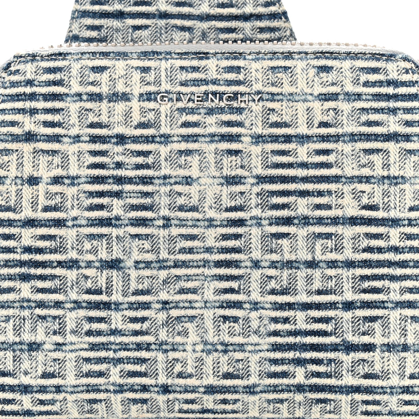 Denim Logo 4G Print Antigona Crossbody Bag Light Blue