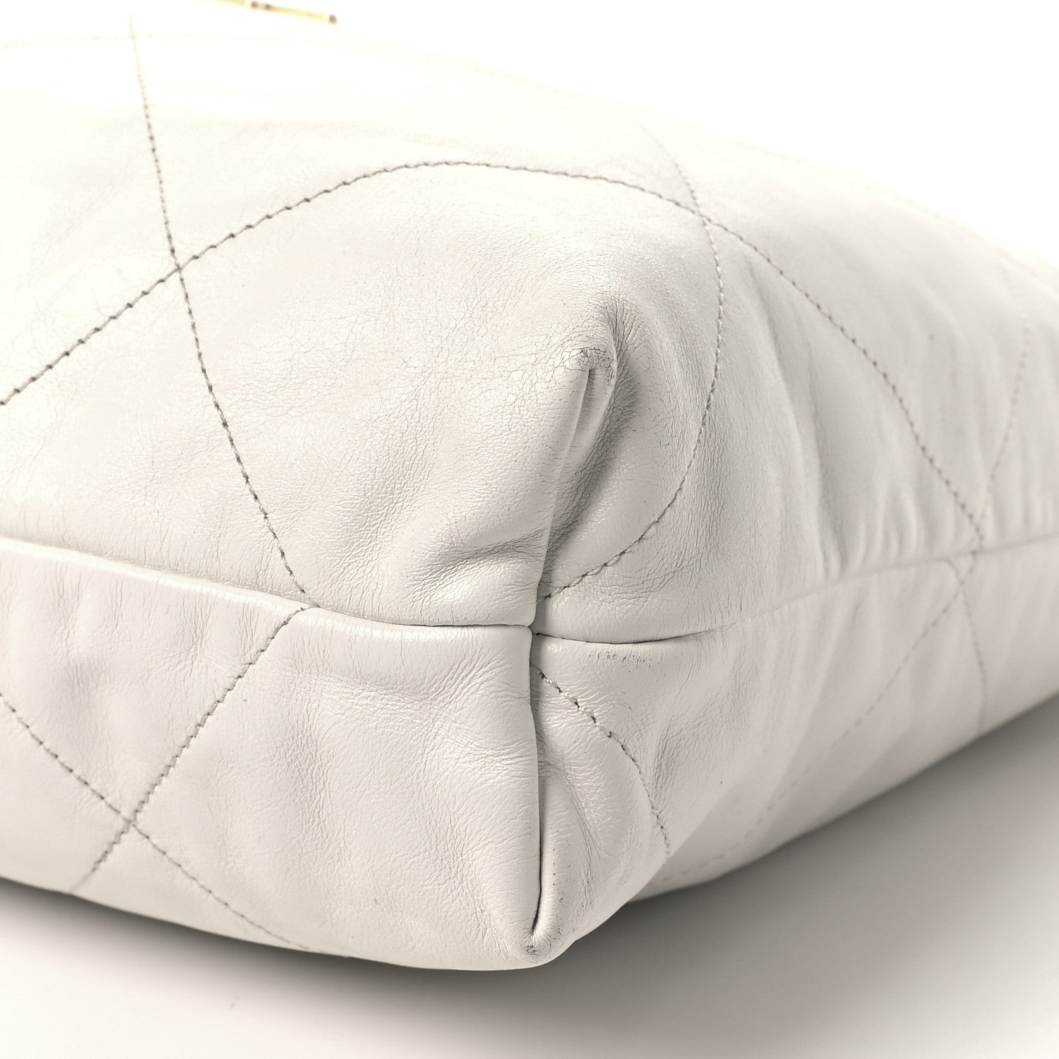 Chanel Shiny Calfskin Quilted Chanel 22 White 11 of 12
