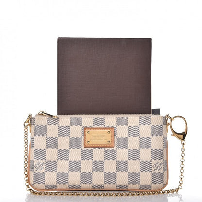 Louis Vuitton Damier Azur Pochette Milla MM 7 of 8