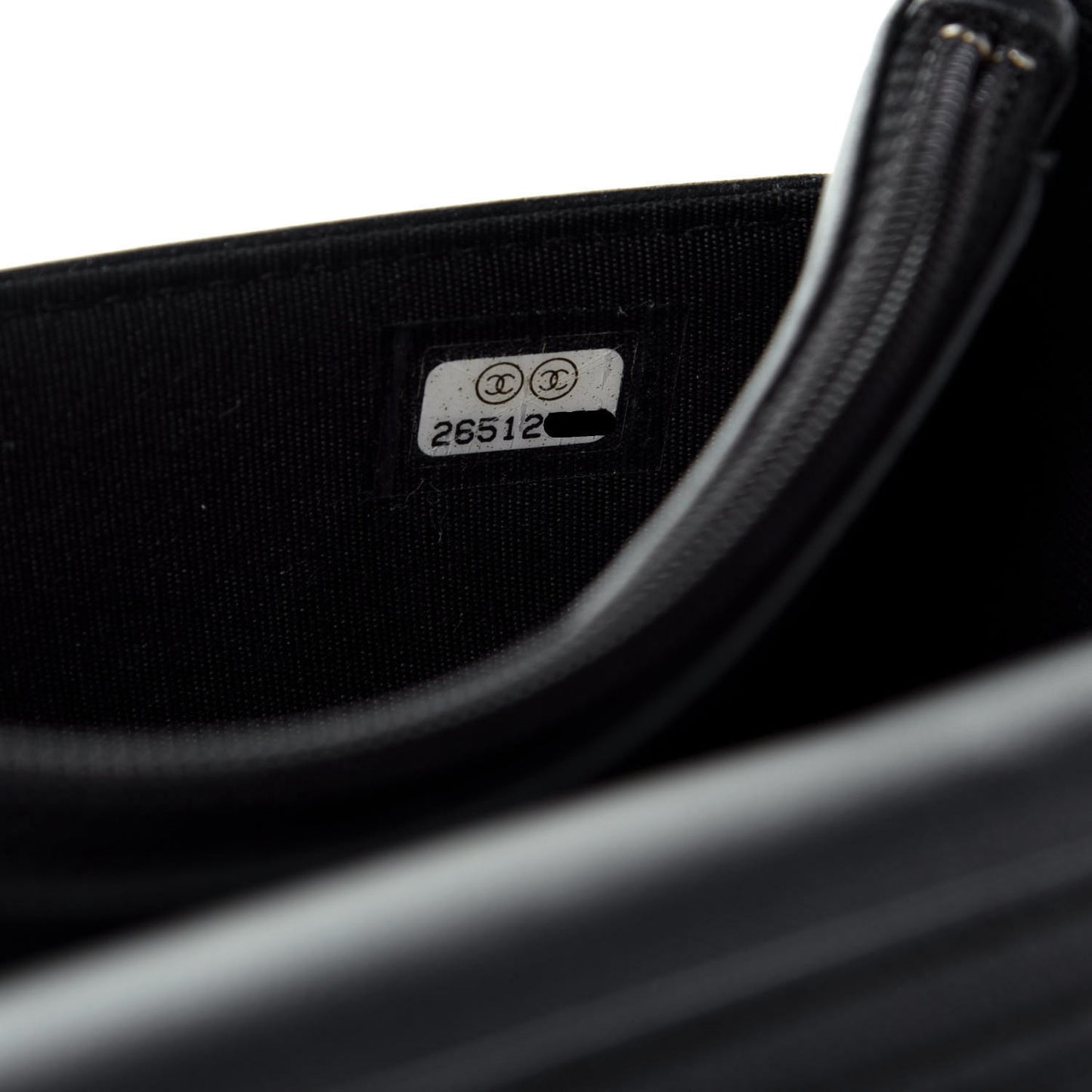 Iridescent Lambskin Quilted Pearl Wallet On Chain WOC Black