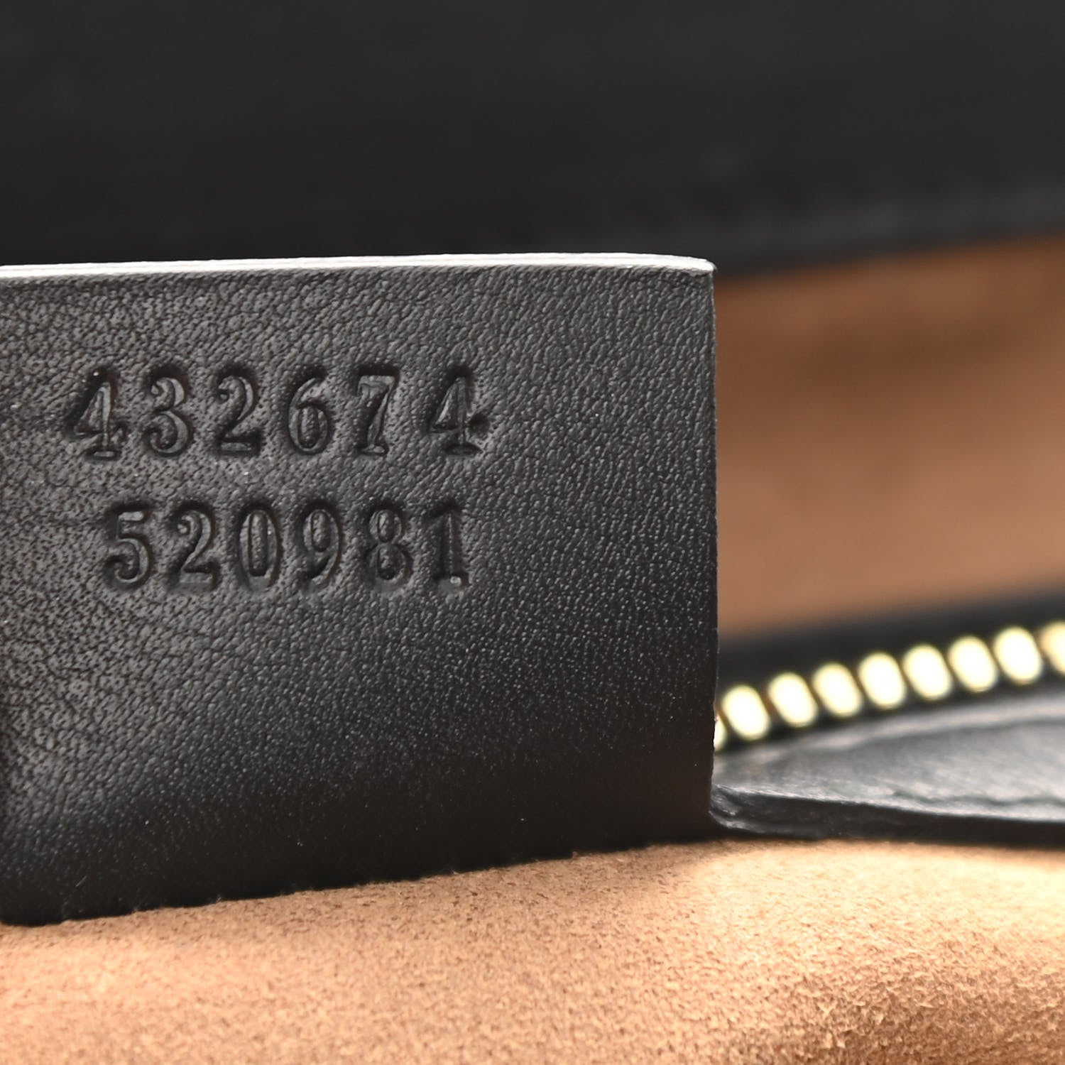 Gucci GG Supreme Monogram Calfskin Medium Padlock Top Handle Bag Beige Black Cuir 7 of 11