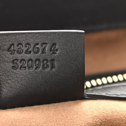 Gucci GG Supreme Monogram Calfskin Medium Padlock Top Handle Bag Beige Black Cuir 7 of 11