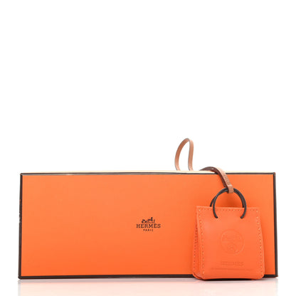 Hermes Milo Lambskin Swift Shopping Bag Charm Feu Gold 4 of 4
