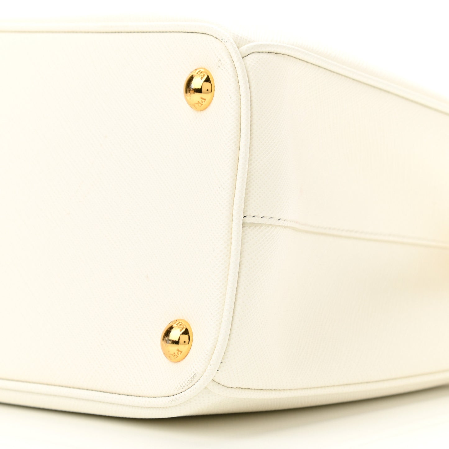 Saffiano Small Galleria Double Zip Tote Talco