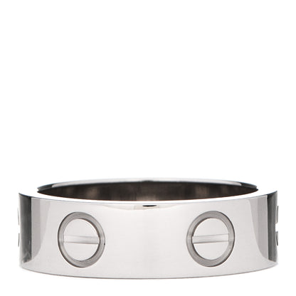 Cartier 18K White Gold 5.5mm LOVE Ring 50 5.25 3 of 5