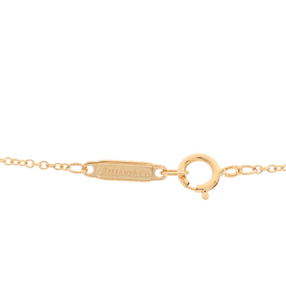 Tiffany 18K Rose Gold Diamond T Circle Pendant Necklace 4 of 6
