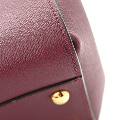 Burberry Soft Grain Medium Buckle Tote Dark Plum 11 of 11