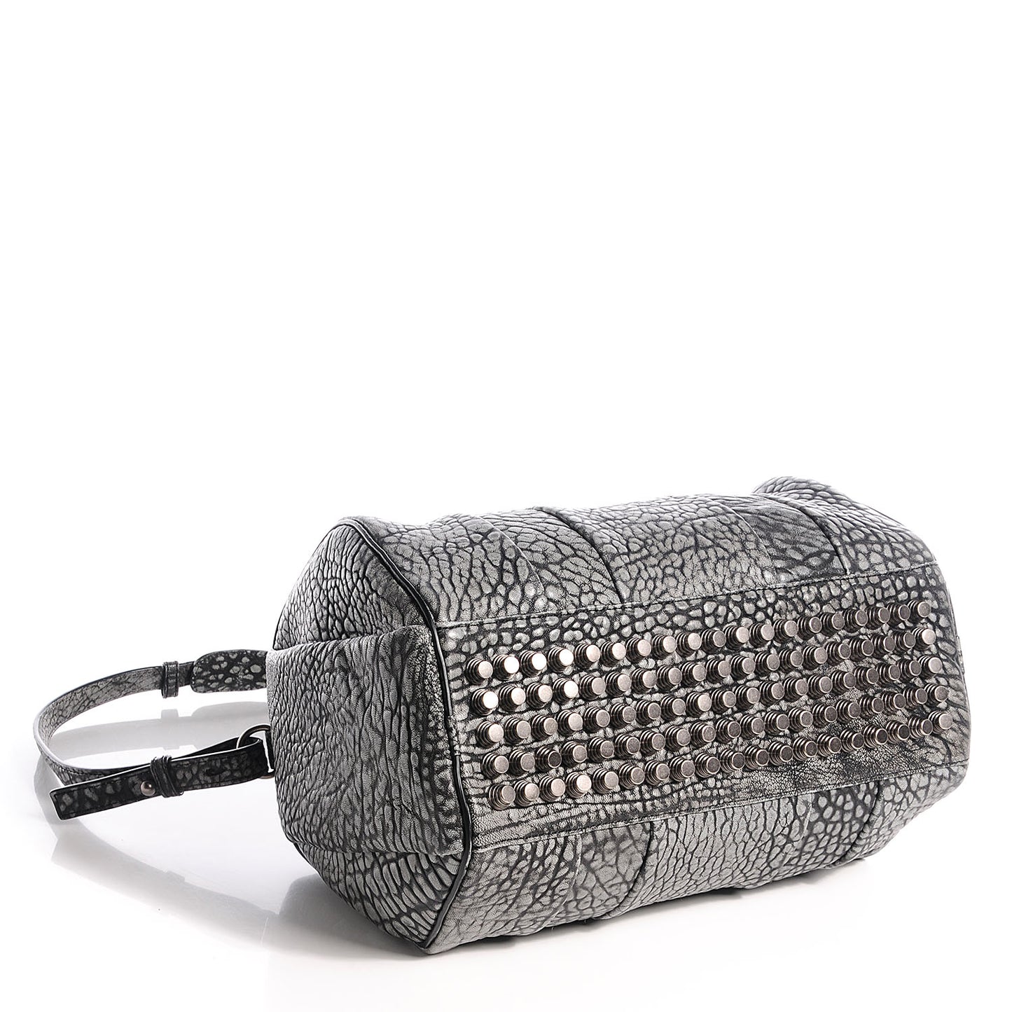 Lambskin Rocco Dumbo Satchel Silver
