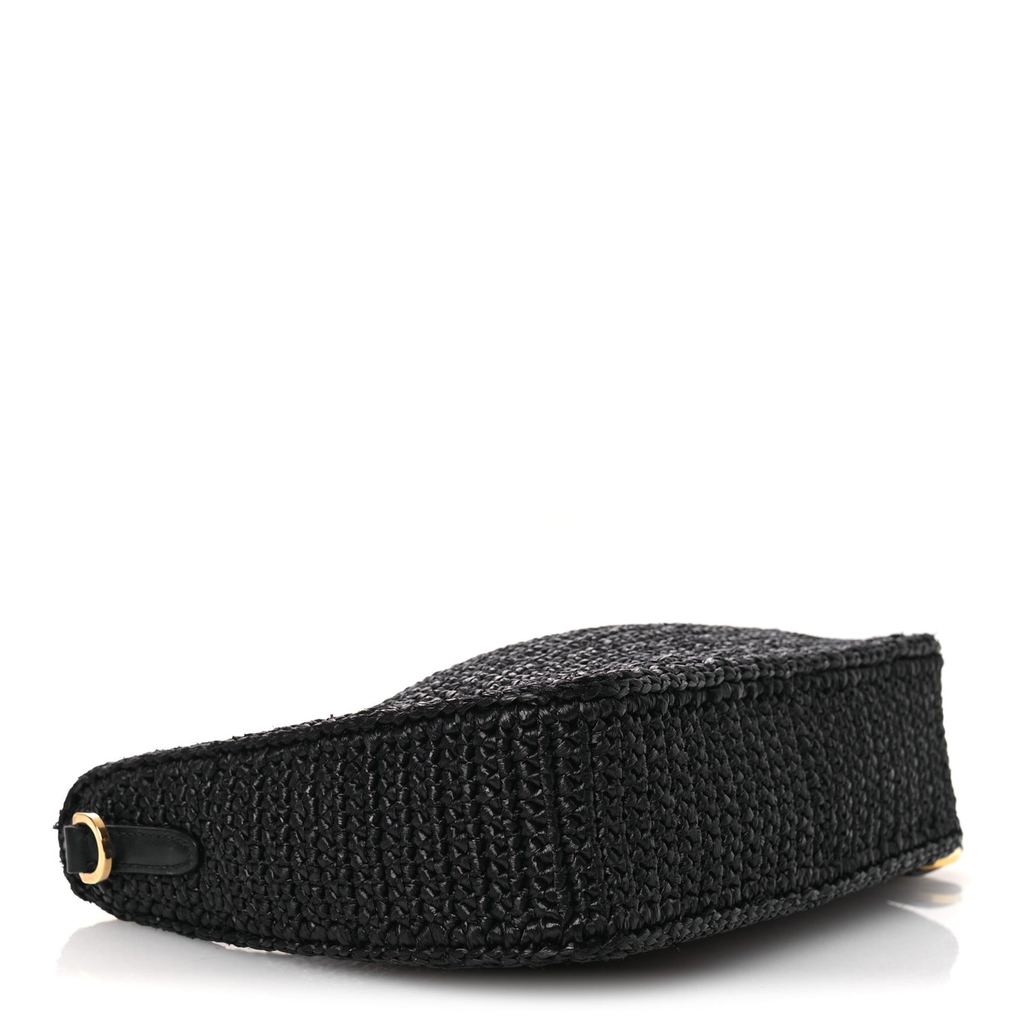 Yarn Raffia Effect Crochet Re-Edition 2005 Shoulder Bag Black