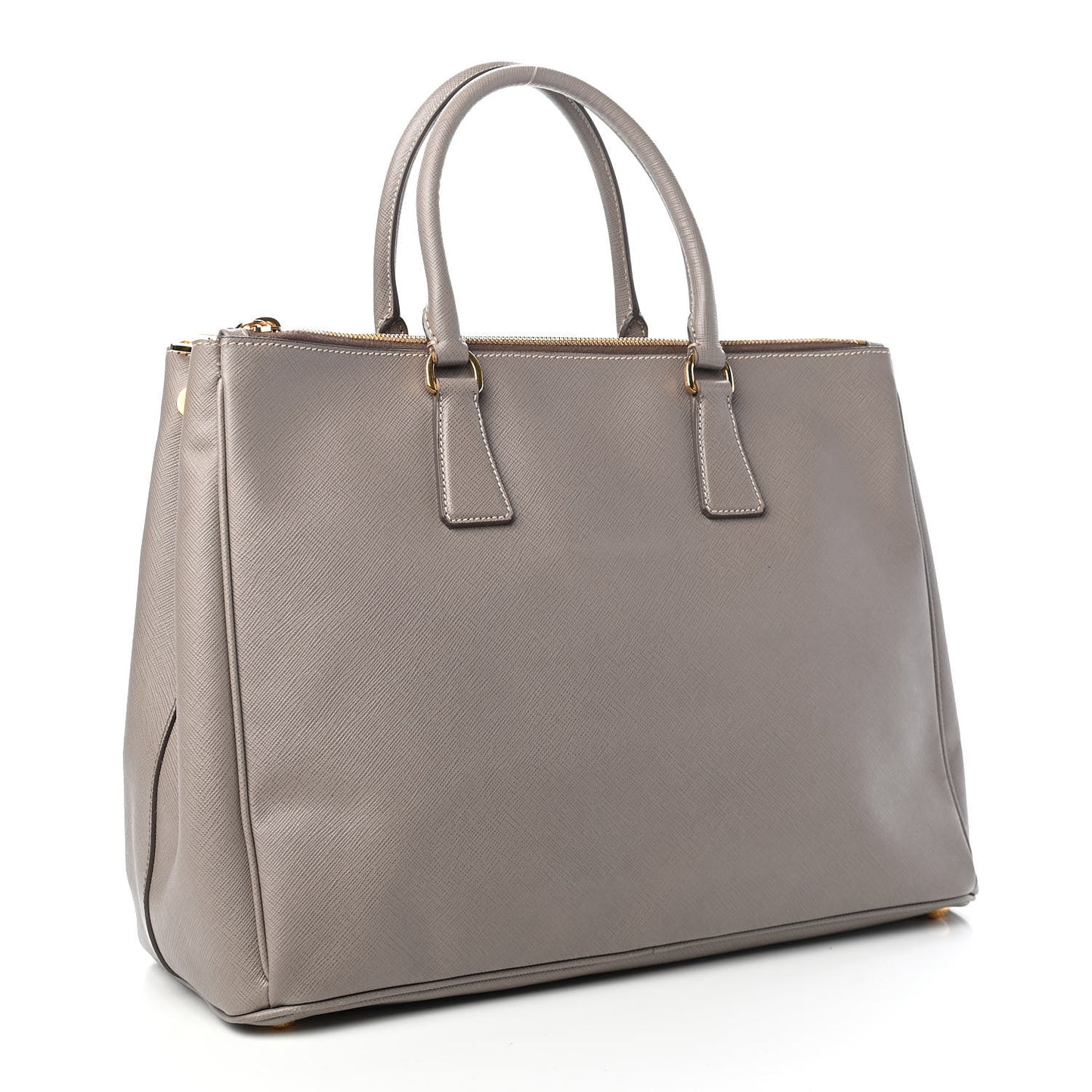Saffiano Large Galleria Double Zip Tote Argilla