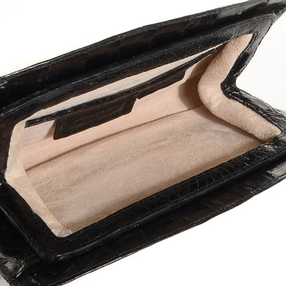 Nancy Gonzalez Crocodile Clutch Black 5 of 8