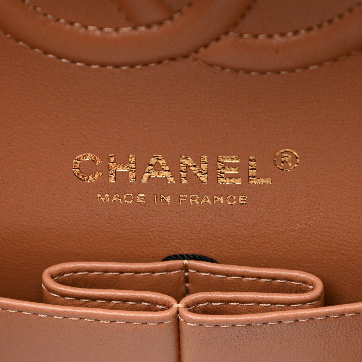 Chanel Lambskin Quilted Medium Double Flap Brown 6 of 13