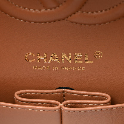 Chanel Lambskin Quilted Medium Double Flap Brown 6 of 13
