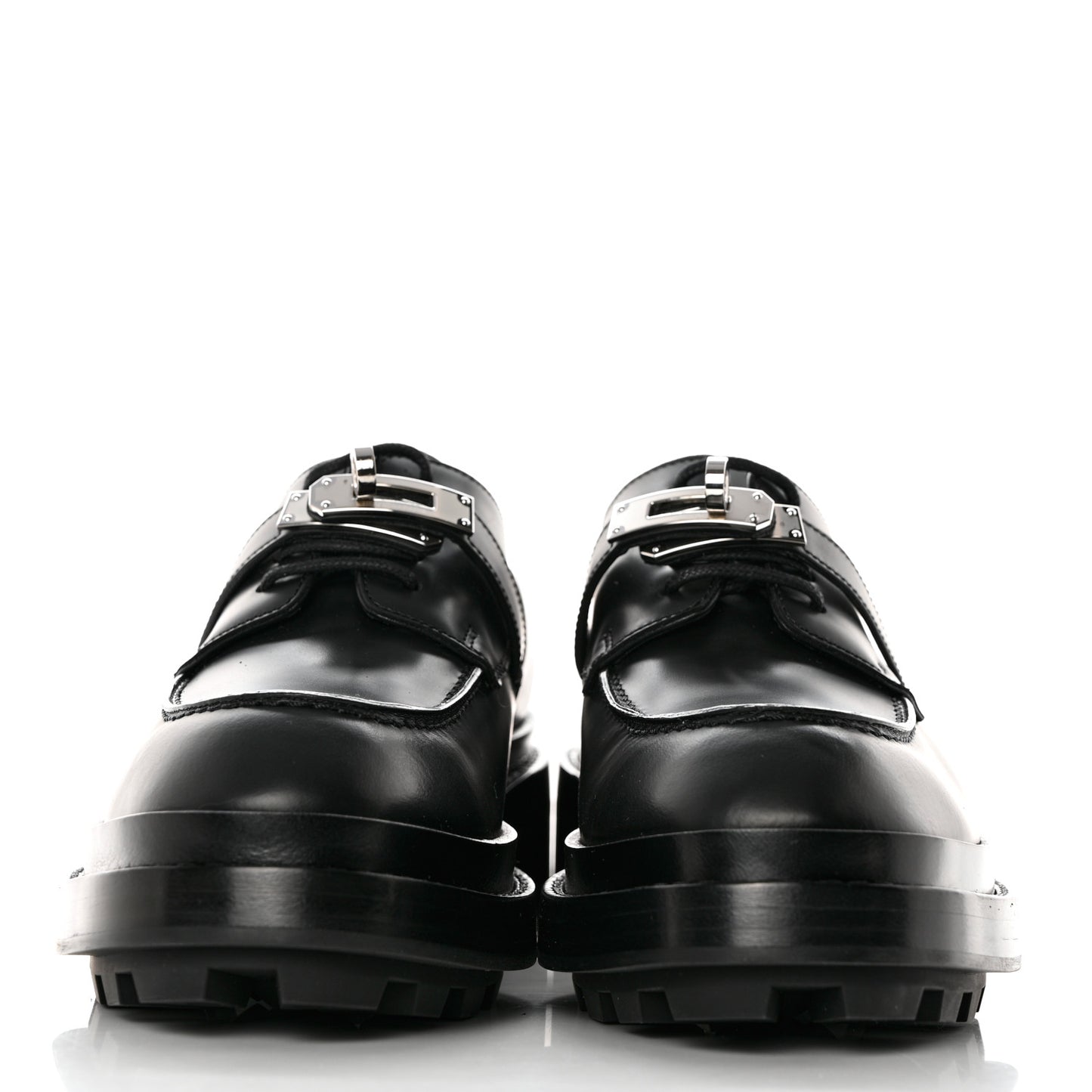 Glossed Calfskin First Oxford 36 Black