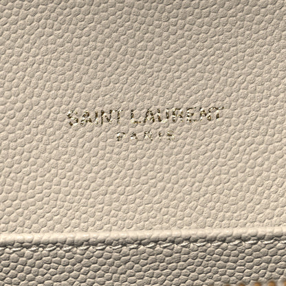 Saint Laurent Grain de Poudre Mini Uptown Crossbody Bag Blanc Vintage 7 of 12
