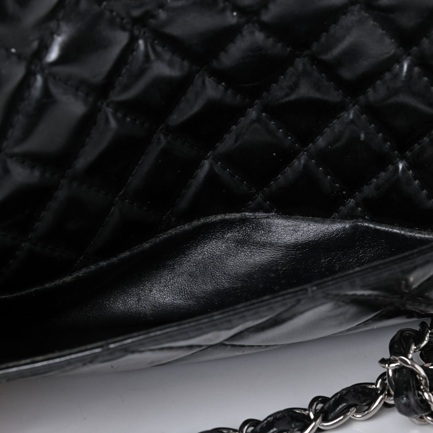 Chanel Vinyl Quilted In the Business Flap Bag Black 11 of 11