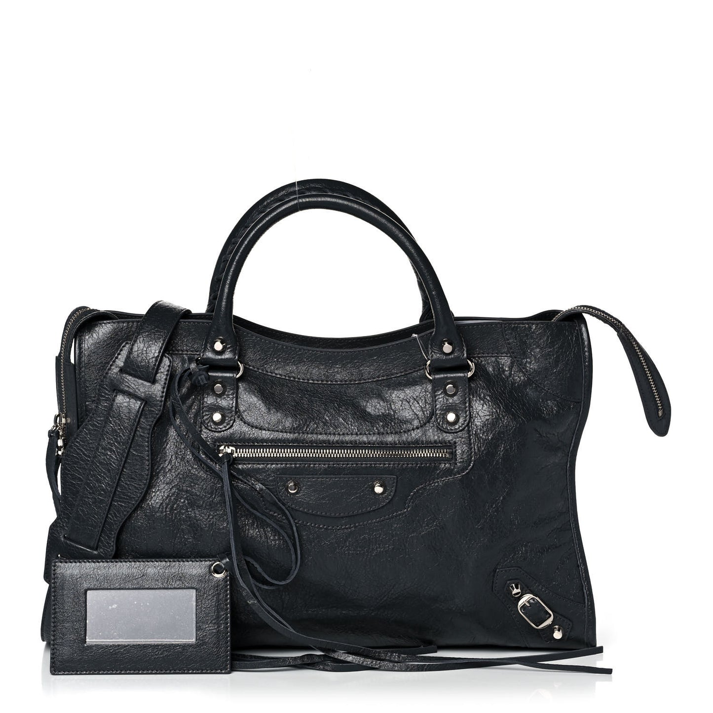 Agneau Classic Silver Hardware City Gris Fossile Anthracite