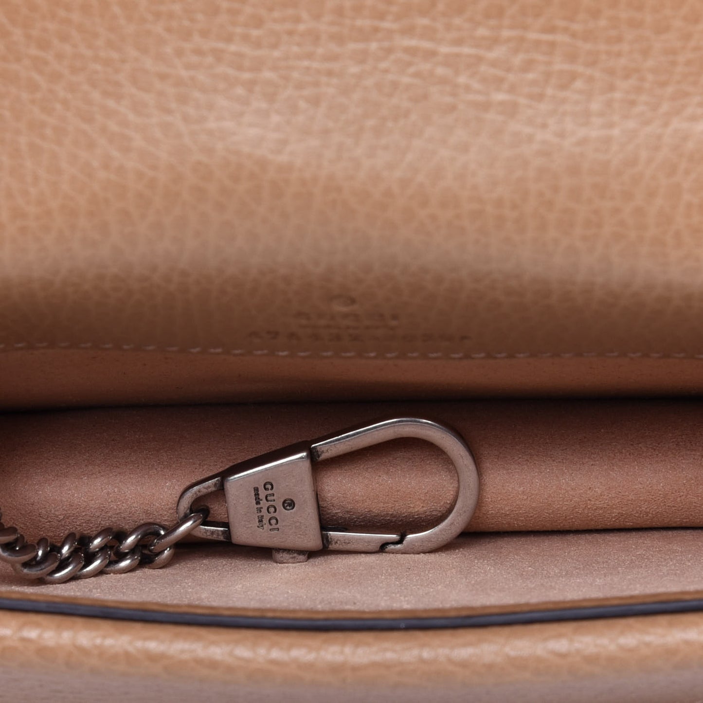 Dollar Calfskin Crystal Super Mini Dionysus Shoulder Bag Natural Tan Black Diamond
