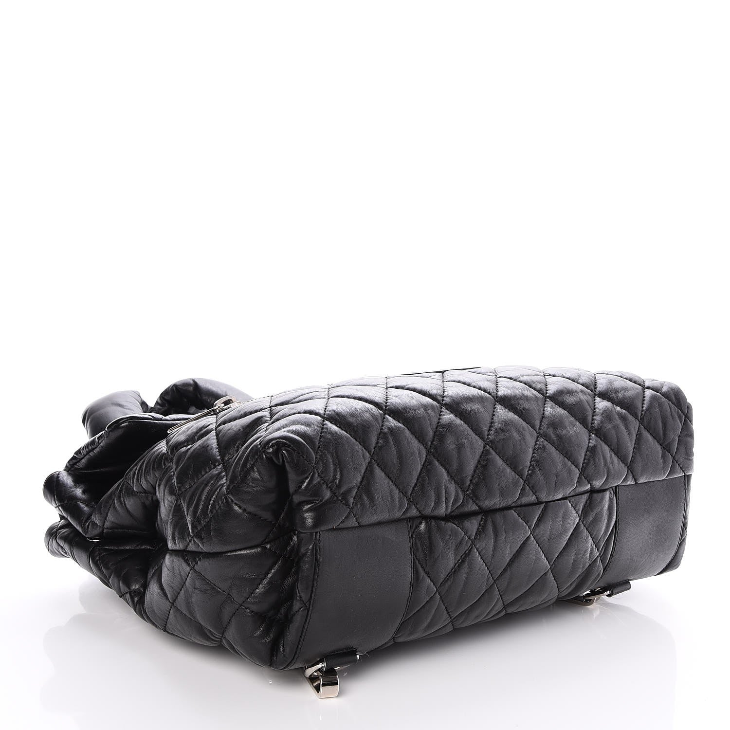 Chanel Lambskin Quilted Coco Cocoon Backpack Black 4 of 8