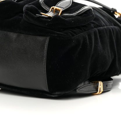 Saint Laurent Velvet Calfskin Small Festival Backpack Black 12 of 13