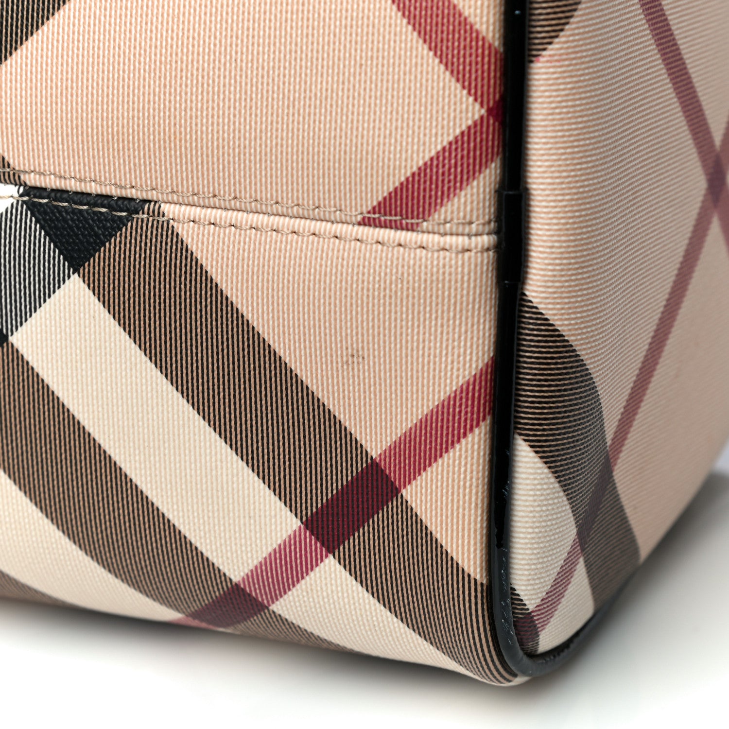 Burberry Nova Check Small Chester Bowling Bag Black 9 of 11
