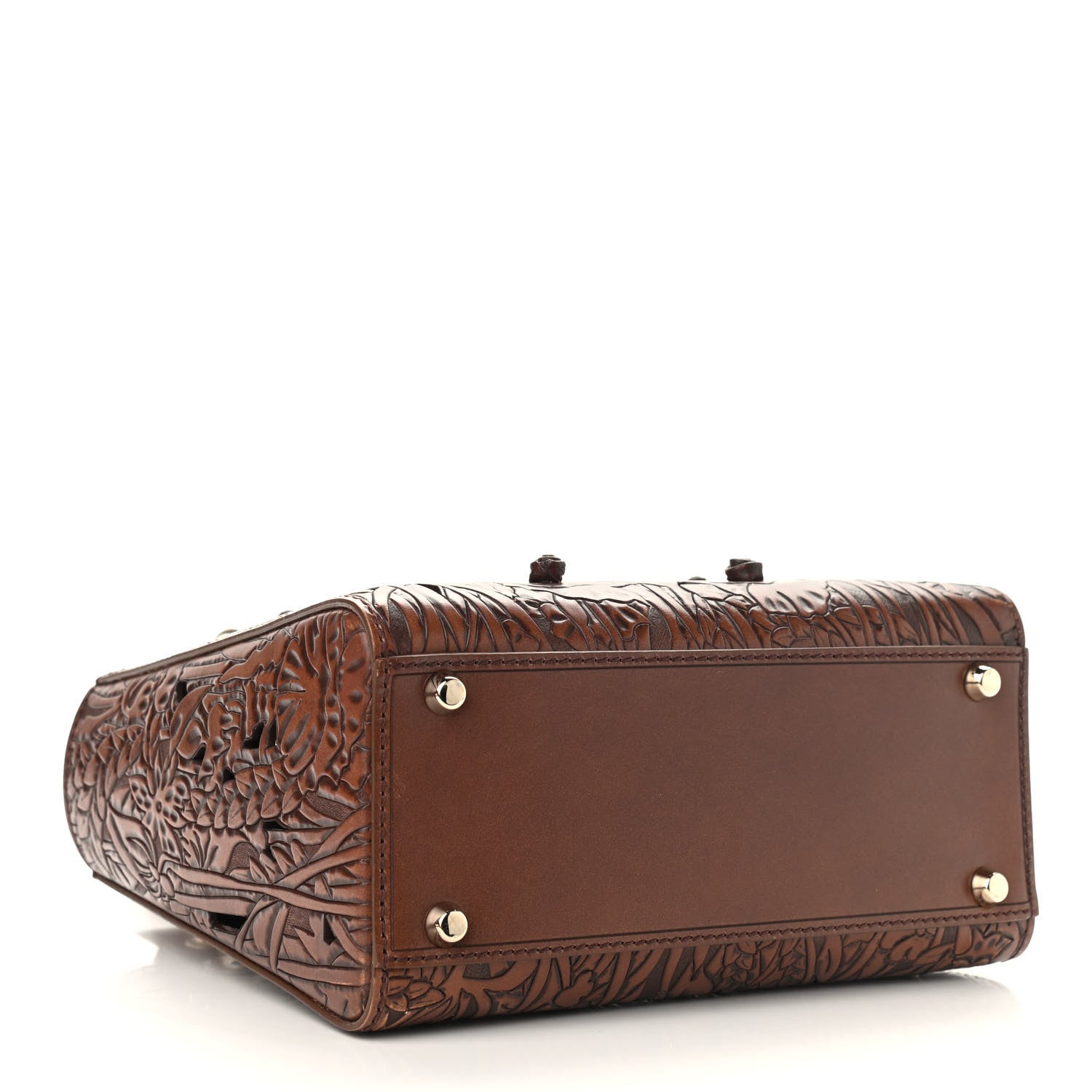 Christian Dior Calfskin Laser Cut Medium Lady Dior Brown 4 of 8
