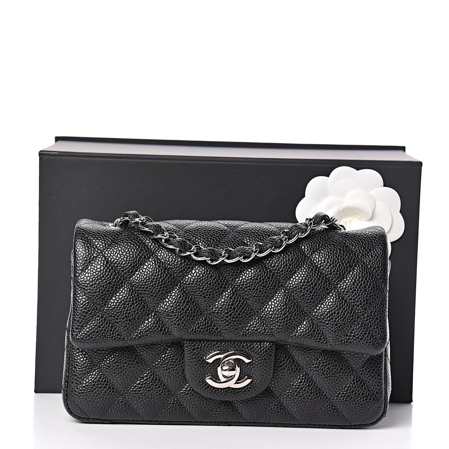 Chanel Caviar Quilted Mini Rectangular Flap Black 11 of 11
