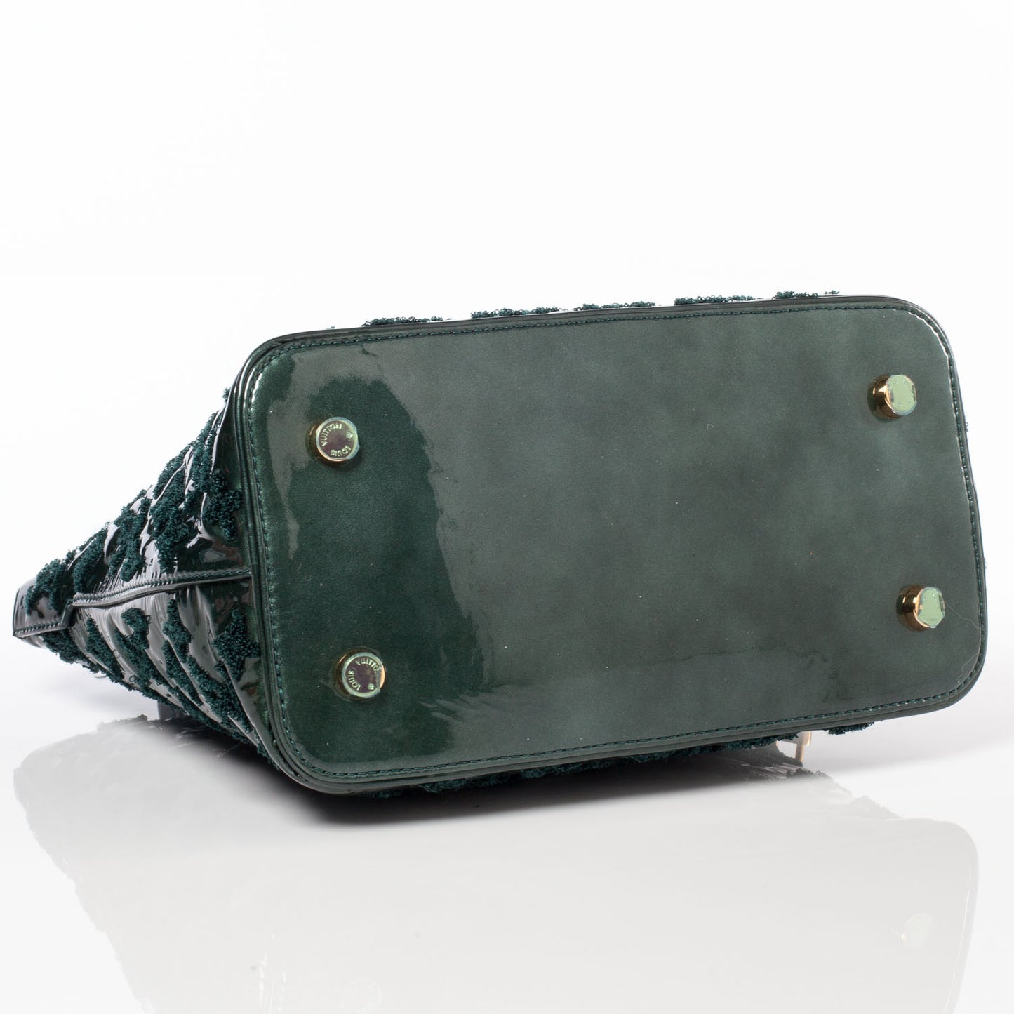 Patent Lambskin Fascination Lockit Vert Fonce