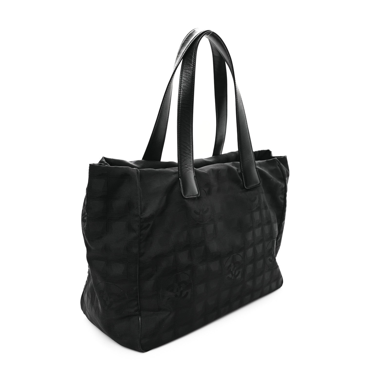 Chanel Nylon Medium Travel Tote Black 3 of 12