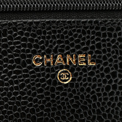 Chanel Caviar Quilted Wallet on Chain WOC Black 6 of 12