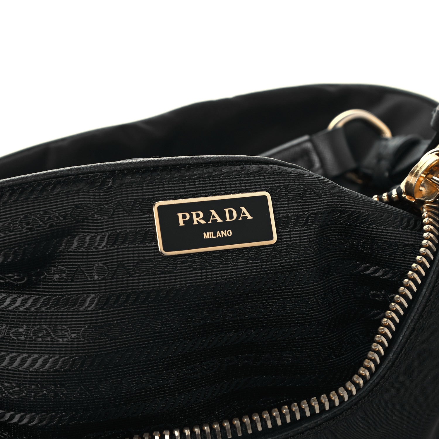 Prada Tessuto Nylon Saffiano Hobo Baltico 4 of 12