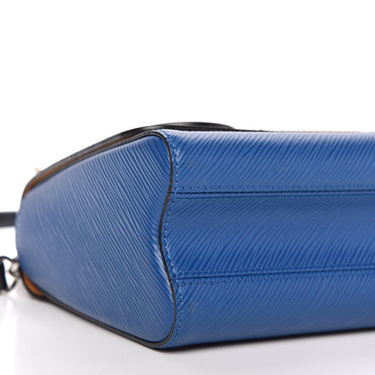 Louis Vuitton Epi Twist Braided Strap Shoulder Bag MM Bleu Roi 6 of 9