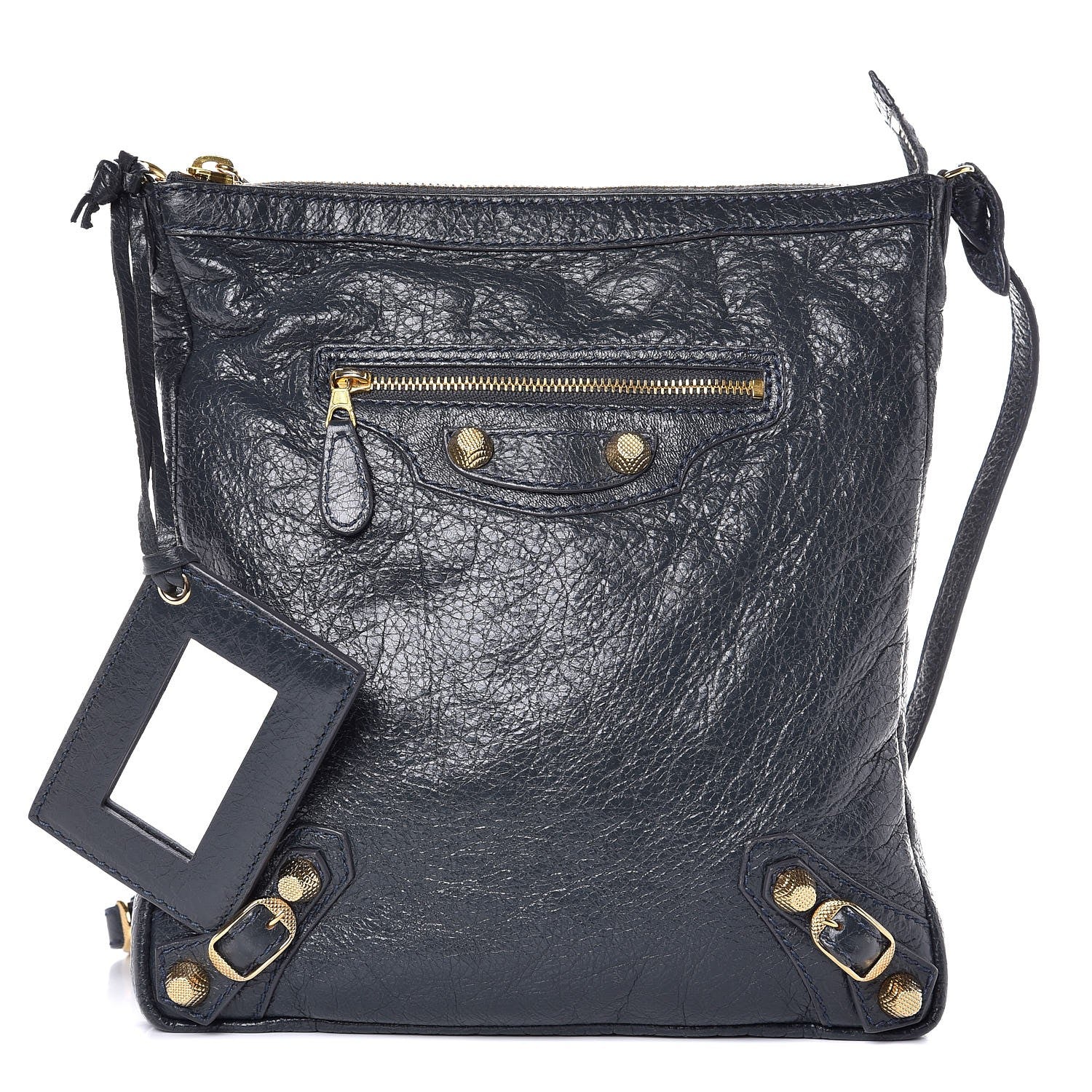 Balenciaga Agneau Giant 12 Gold Hardware Flat Crossbody Anthracite 1 of 7