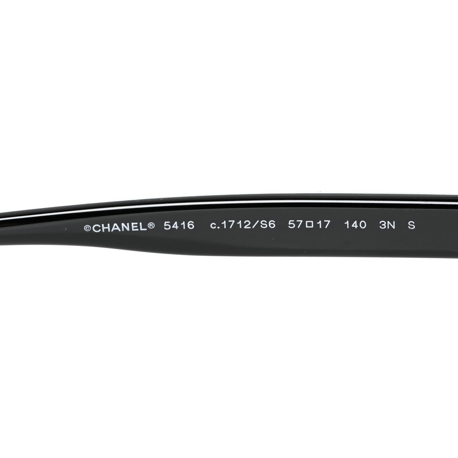 Chanel Acetate Oval Sunglasses 5416 Black Yellow 5 of 8