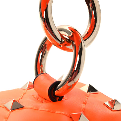 Valentino Garavani Calfskin Mini Rockstud Spike Shoulder Bag Orange 11 of 11