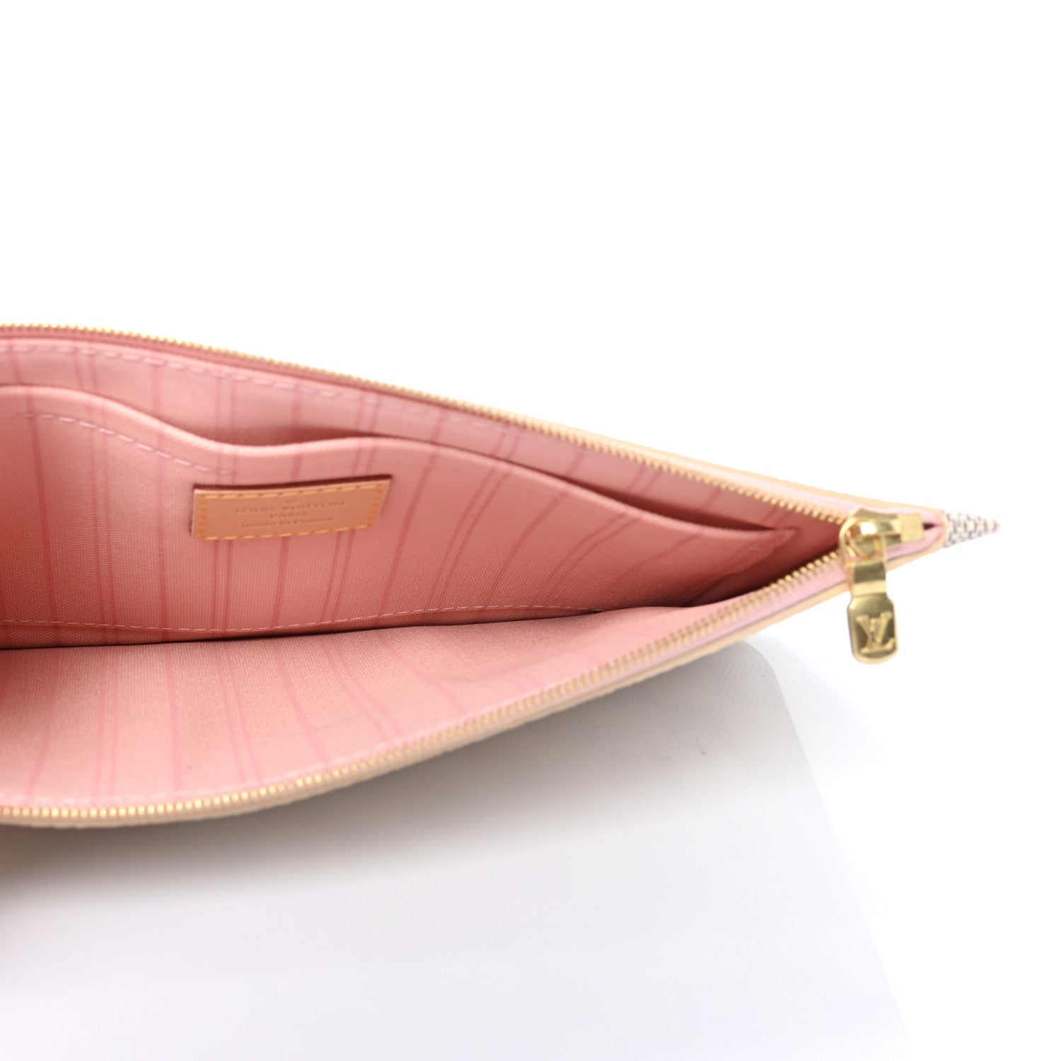 Louis Vuitton Damier Azur Neverfull MM GM Pochette Rose Ballerine 5 of 7