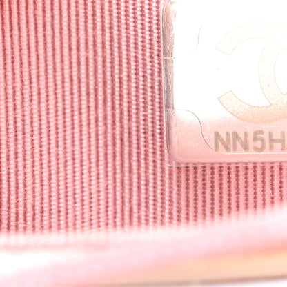 Chanel Iridescent Calfskin Quilted Wallet On Chain WOC Pink 8 of 12