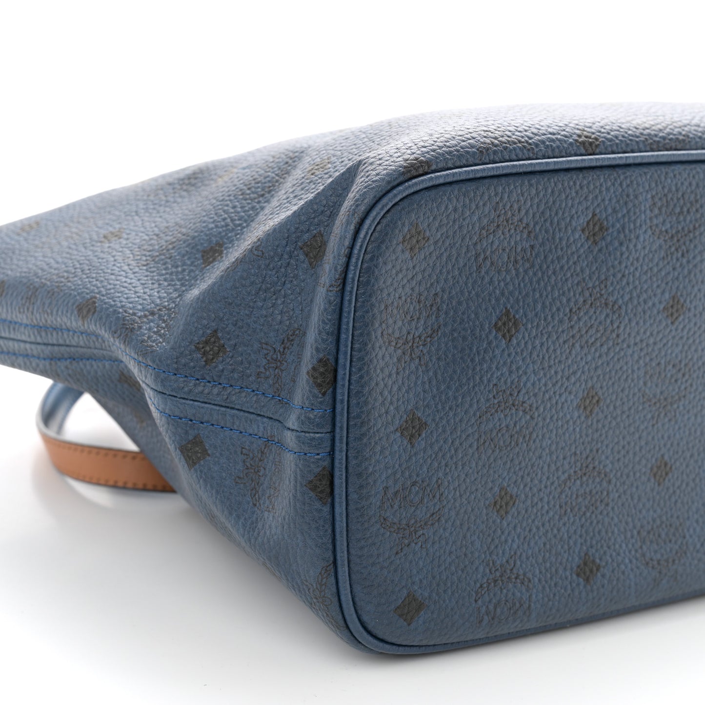 Visetos Medium Top Zip Shopper Tote Blue