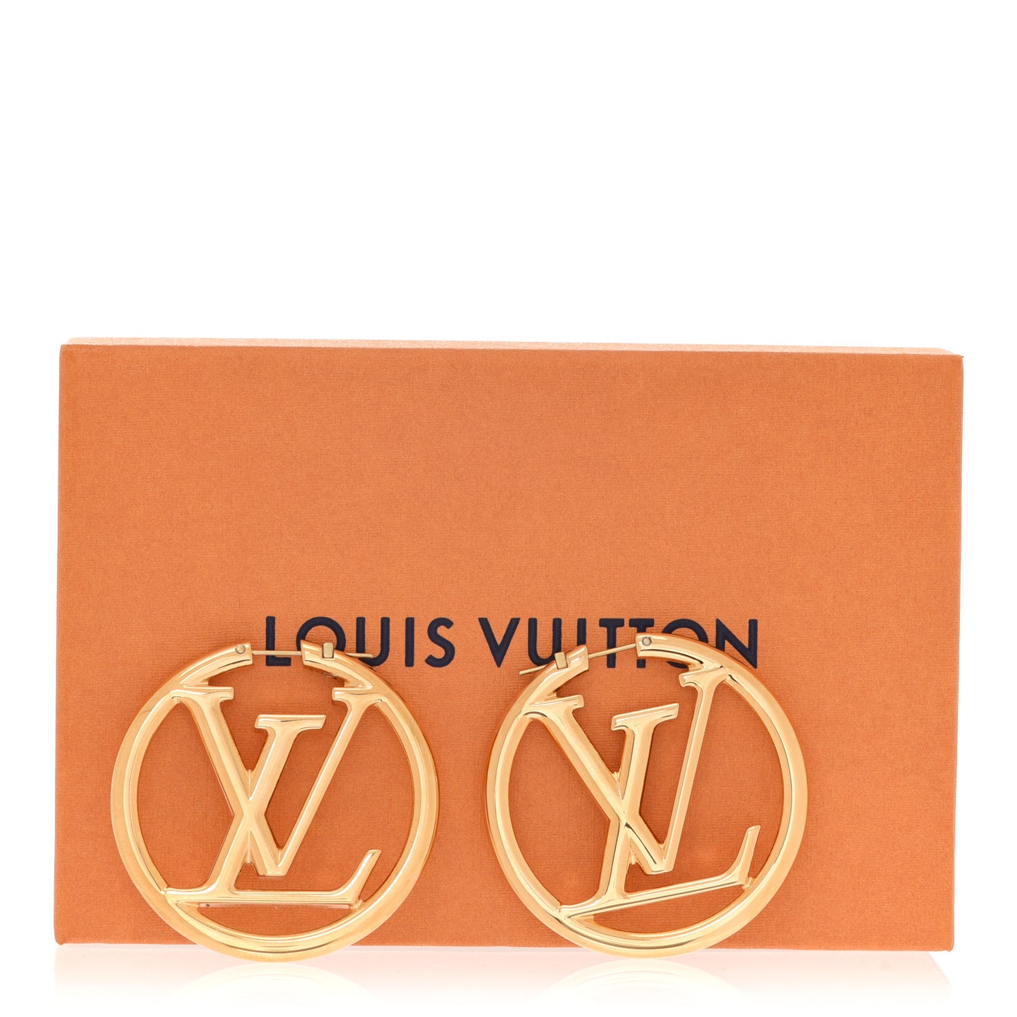 Metal Louise Hoop Earrings Gold