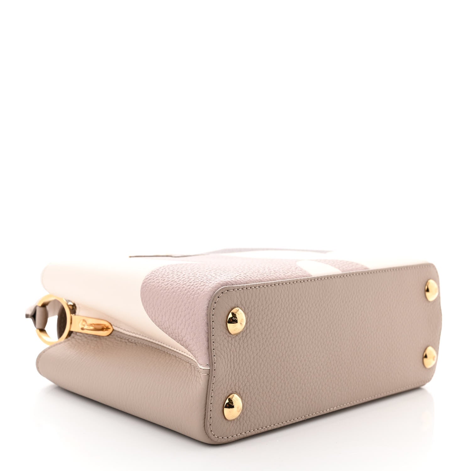 Louis Vuitton Taurillon Monogram Flower Capucines BB Galet Creme 5 of 10