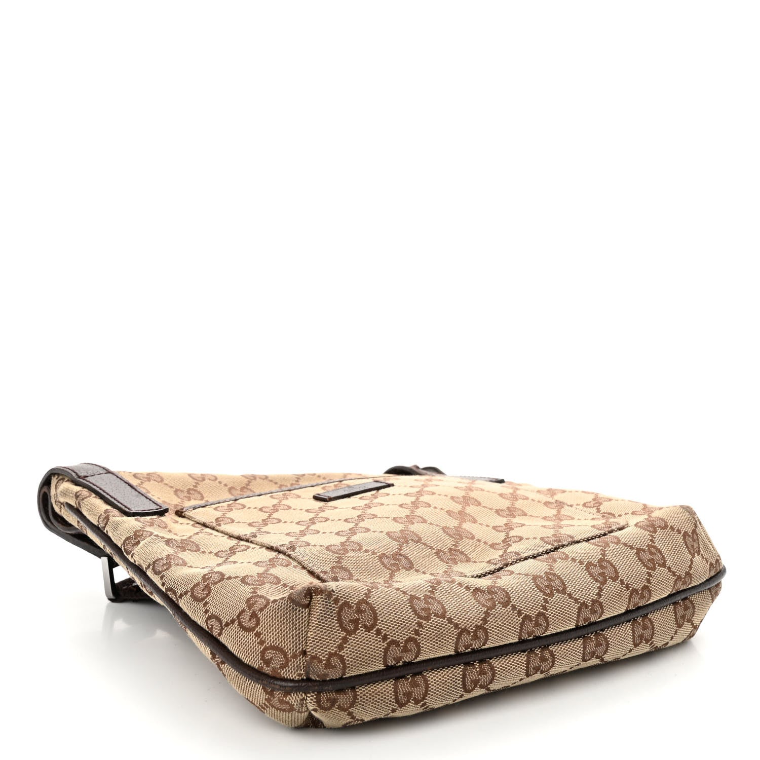 Gucci Monogram Flat Messenger Bag Dark Brown 4 of 9