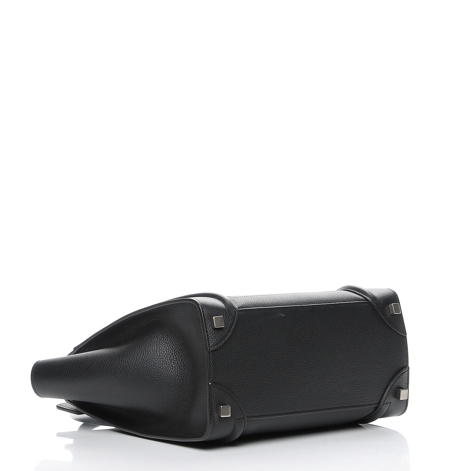 Celine Drummed Calfskin Micro Luggage Black 4 of 7