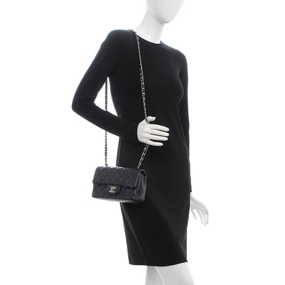 Chanel Caviar Quilted Mini Rectangular Flap Navy 2 of 7