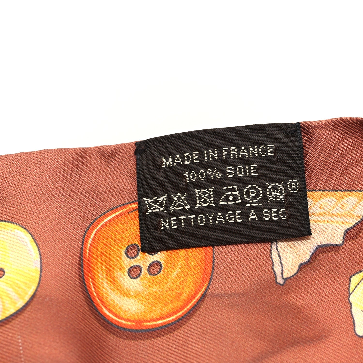 Hermes Silk In The Pocket Twilly Beige Orange Sable 3 of 4